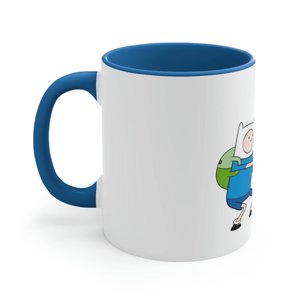 Finn and Jake Adventure Time Accent Coffee Mug