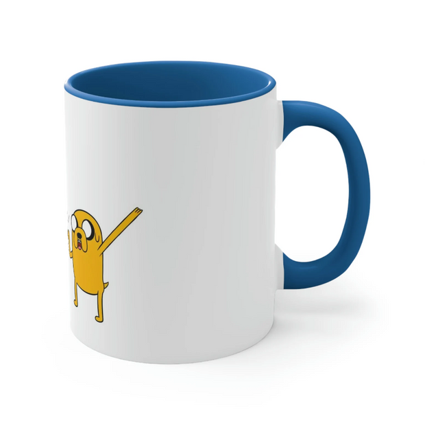 Finn and Jake Adventure Time Accent Coffee Mug