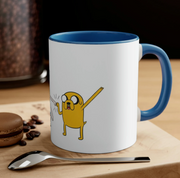 Finn and Jake Adventure Time Accent Coffee Mug