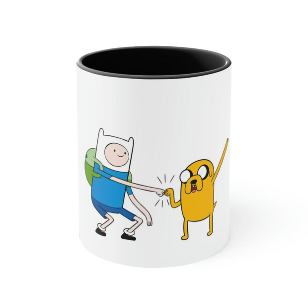 Finn and Jake Adventure Time Accent Coffee Mug