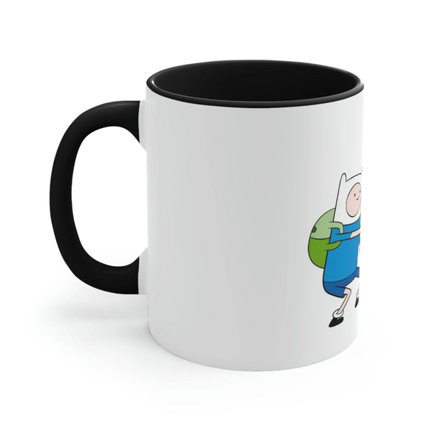 Finn and Jake Adventure Time Accent Coffee Mug