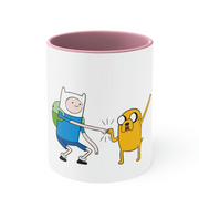 Finn and Jake Adventure Time Accent Coffee Mug